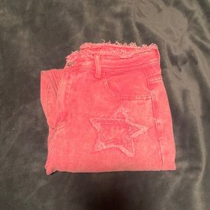 Pink star jeans!!😻